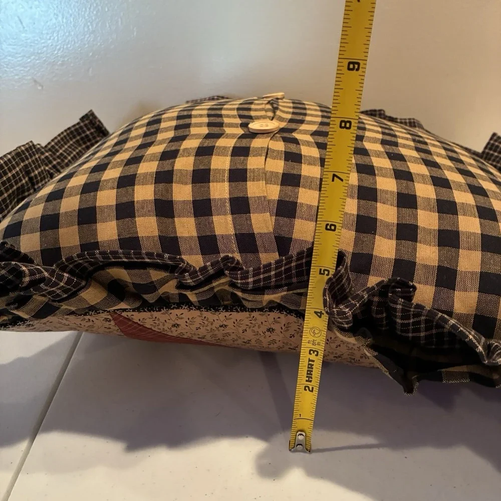 Primitive Patchwork Star Pillows Set Of 2 Country Cottagecore